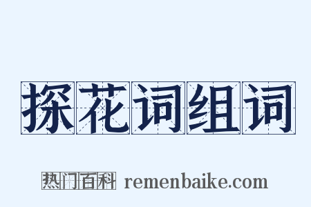 探花词组词是什么意思的图片